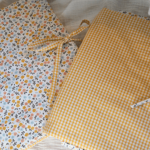 Housses ordinateur vichy et fleuri