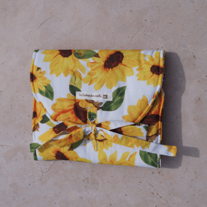 Pochette à bijoux motif tournesols