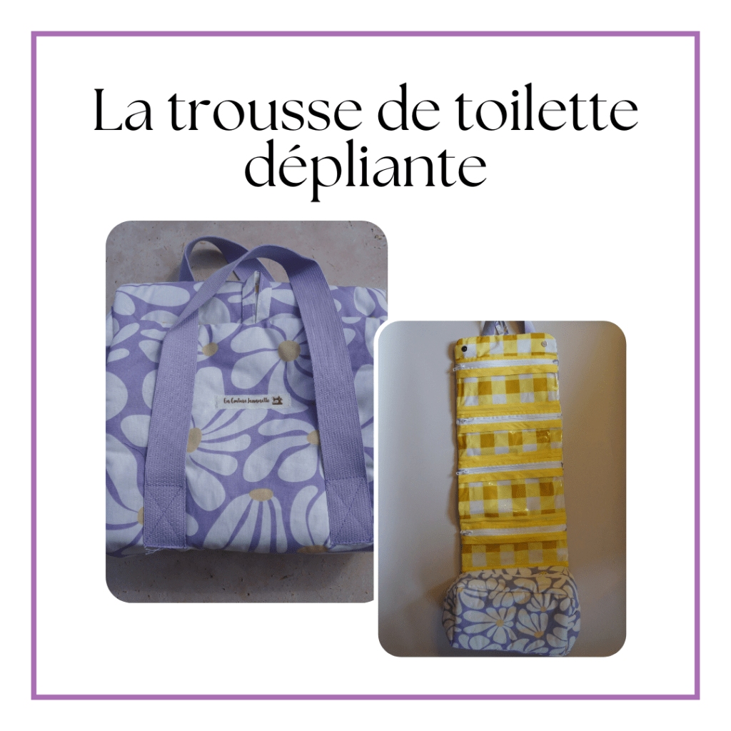 La trousse de toilette dépliante - patron de couture