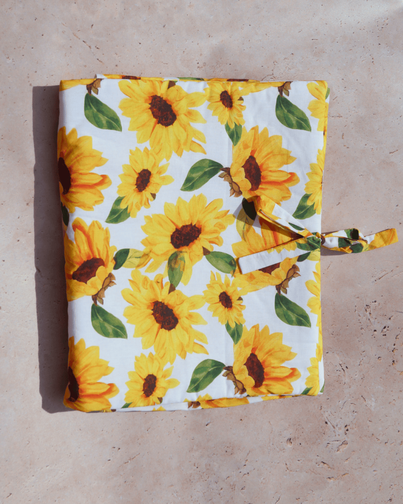 Housse ordinateur motifs tournesols